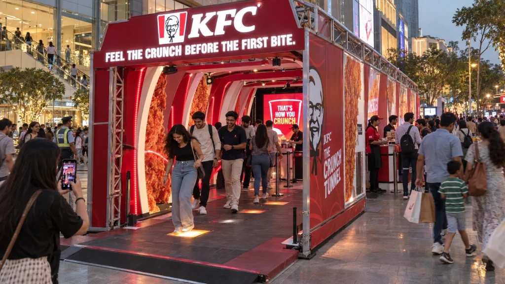KFC-Crunch-Tunnel-in-New-Delhi.